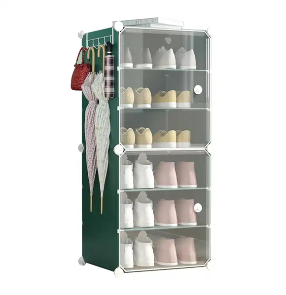 Shoe rack with cover